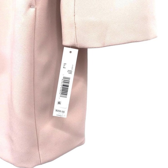 Tahari Jayden Aura Pink Single Breasted Coat - Picture 5 of 8
